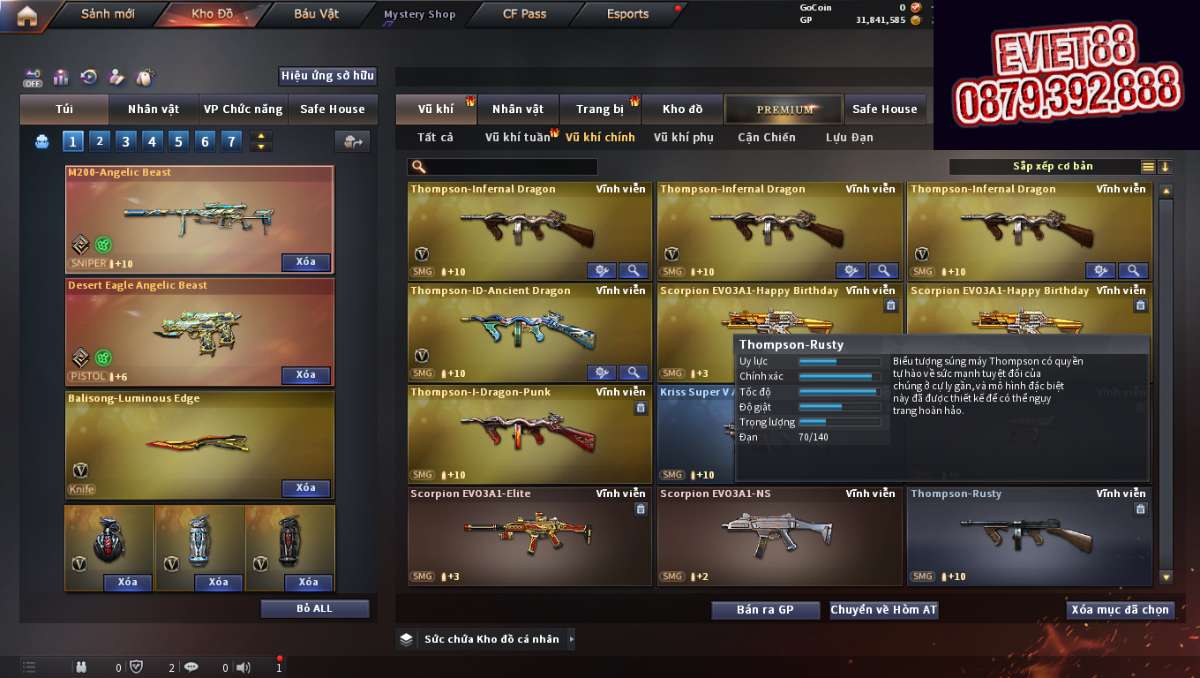 shop acc cf uy tin gia re